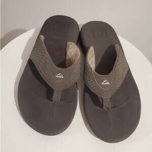 Reef Rover Flip Flop Slip On Flat Thong Sandals Mens Size 9 Brown Comfort Beach